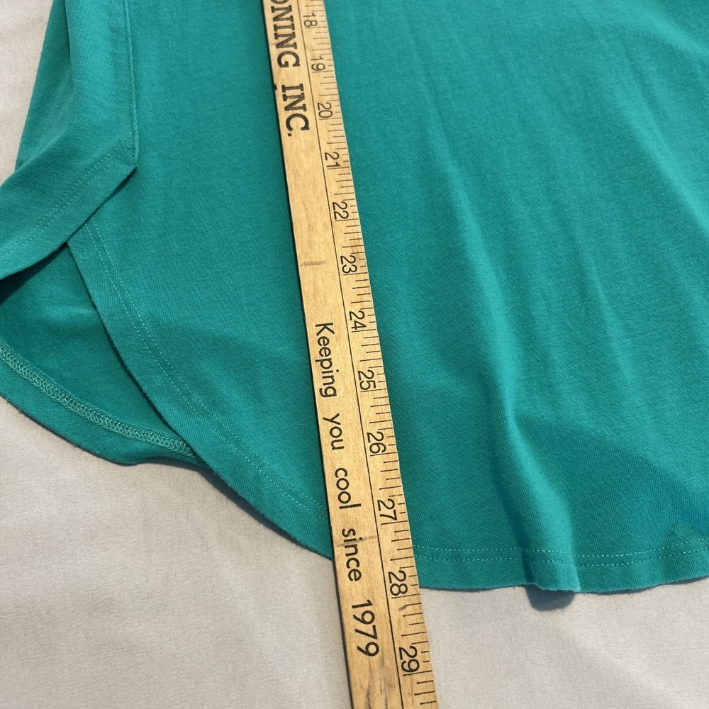 Susan Graver Weekend Essentials Size XL 3/4 Sleeve Kelly Green Pullover Soft Top - Picture 11 of 11